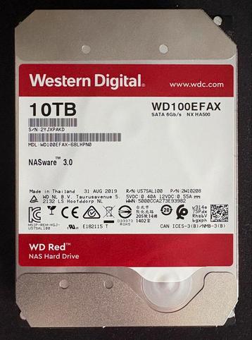 WD Red 10TB HDD - NAS Harde Schijf (6 beschikbaar) beschikbaar voor biedingen
