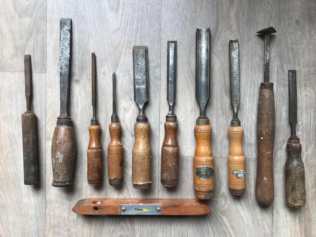 Beitel guts vijl gereedschap houtbewerking Nooitgedagt, Ophalen of Verzenden