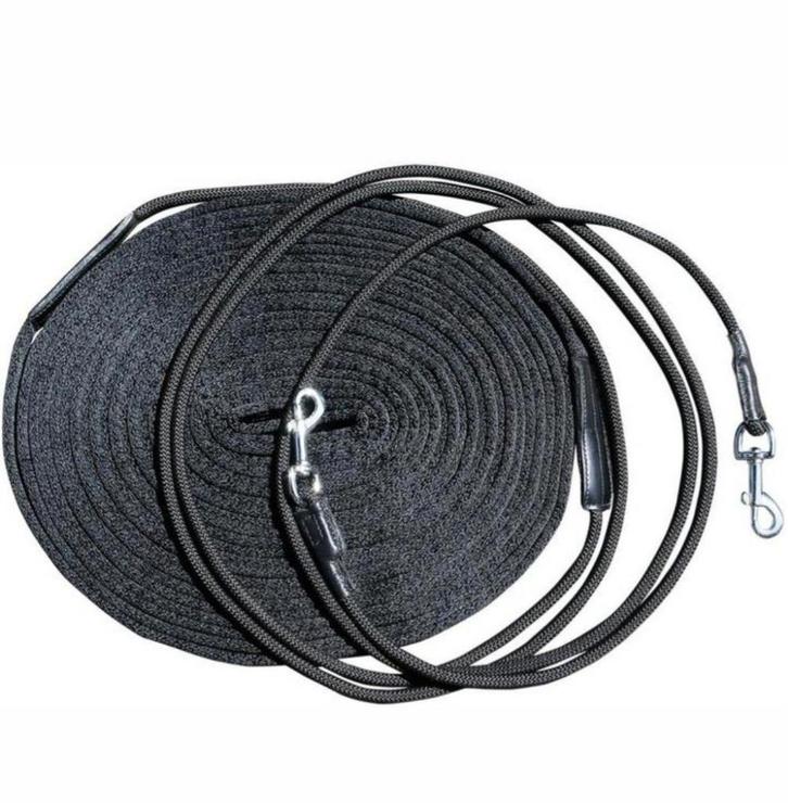 Nieuw dubbele longeerlijn Busse , Black, Dieren en Toebehoren, Paarden en Pony's | Beschermers, Nieuw, Ophalen of Verzenden