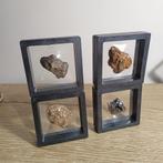 Meteorieten collectie - 4 unieke soorten - met certificaten, Ophalen of Verzenden, Mineraal
