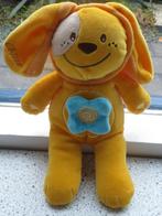 Hond of konijn merk Chicco donkergeel velours + blauwe, Ophalen of Verzenden, Zo goed als nieuw, Hond