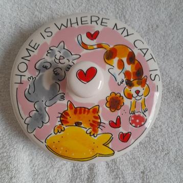 Blond Amsterdam Cat Lovers Dier deksel van pot met gebrek  beschikbaar voor biedingen