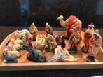 Oude kerststal beeldenset., Diversen, Kerst, Verzenden, Gebruikt
