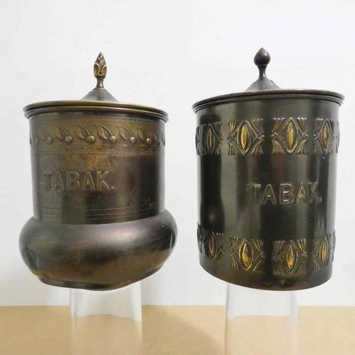 2x Daalderop tabakpot [1064], Antiek en Kunst, Antiek | Koper en Brons, Koper, Ophalen