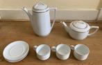 Theepot en 3 kop- en schotels Jäger porselein vintage, Antiek en Kunst, Antiek | Porselein, Ophalen of Verzenden