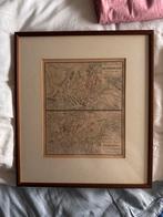 Litho met afbeelding van Kaarten van duitse veldslagen, Antiek en Kunst, Kunst | Schilderijen | Klassiek, Ophalen of Verzenden
