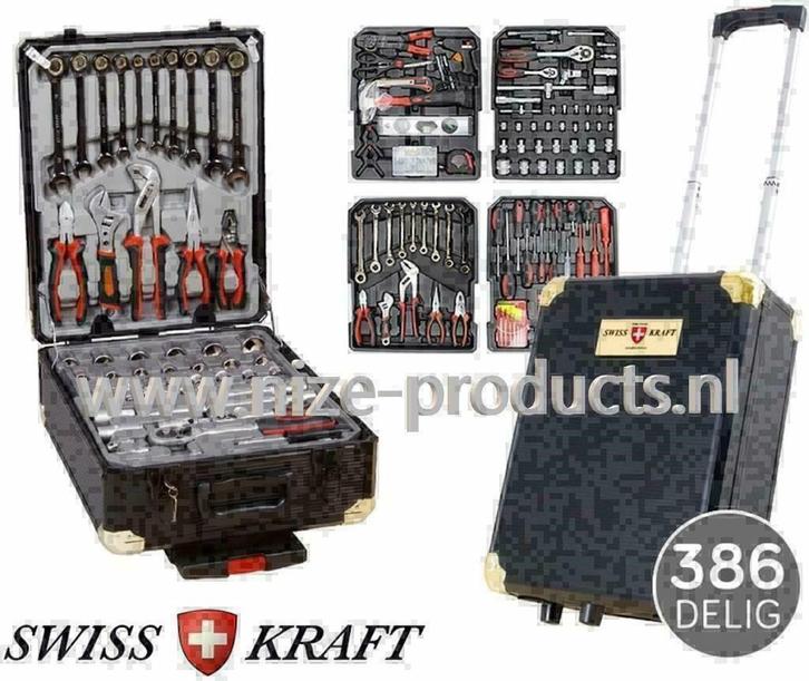 Kunststof gereedschapstrolley gevuld, Auto diversen, Autogereedschap, Nieuw, Ophalen of Verzenden