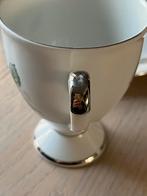 Antieke Hertel Jacob Bavaria Kop en Schotel met Roos, Ophalen of Verzenden, Gebruikt, Porselein, Kop en/of schotel