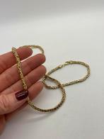 C120 Prachtige zilveren sieradenset koningsschakel goudkleur, Ophalen of Verzenden, Zilver, Overige typen, Verguld