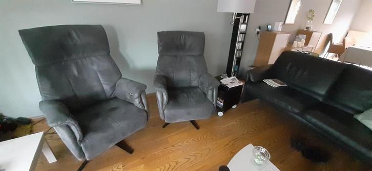 Relaxstoelen, Huis en Inrichting, Fauteuils, Gebruikt, Stof, 50 tot 75 cm, 100 tot 125 cm, Ophalen