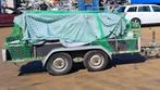 Aanhanger dubbele as - tandemasser - maat 3m x 1.40m, Ophalen, Gebruikt