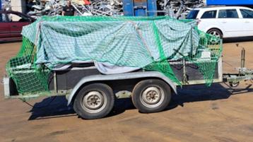 Aanhanger dubbele as - tandemasser - maat 3m x 1.40m beschikbaar voor biedingen