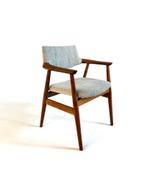 Vintage eetkamerstoel, Erik Kirkegaard ‘60, Huis en Inrichting, Stoelen, Hout, Ophalen of Verzenden, Zo goed als nieuw, Eén