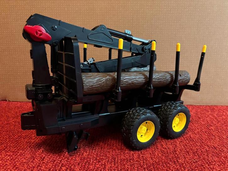 Bruder Boomstamwagen - Speelgoed, Kinderen en Baby's, Speelgoed | Overig, Gebruikt, Jongen of Meisje, Ophalen of Verzenden