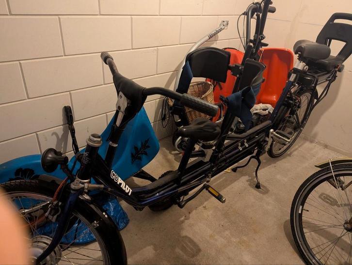 CO-PILOT - Ouder en kind tandem, Fietsen en Brommers, Fietsen | Tandems, Gebruikt, Minder dan 10 versnellingen, Minder dan 49 cm
