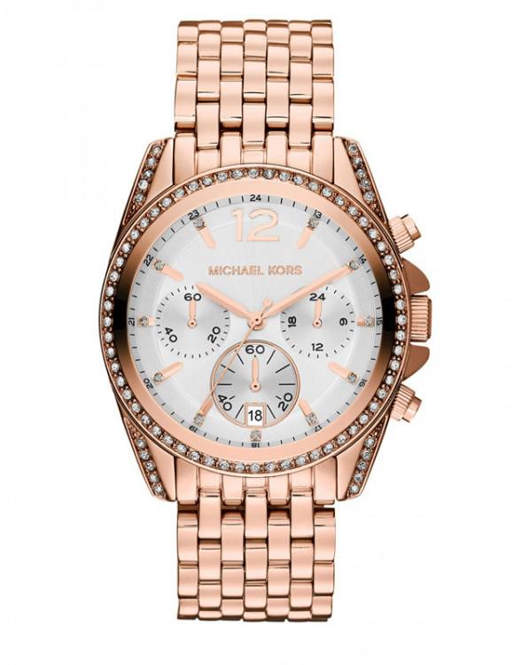 Michael kors horloge mk5836 rosegoud, Ophalen of Verzenden, Zo goed als nieuw, Roze, Jongen of Meisje