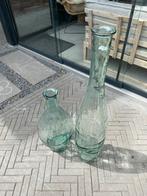2 grote glazen bloemen vazen., Huis en Inrichting, Woonaccessoires | Vazen, Ophalen, Zo goed als nieuw, Overige kleuren, Glas