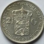 Zilveren rijksdaalder 1943, Postzegels en Munten, Munten | Nederland, Zilver, 2½ gulden, Koningin Wilhelmina, Ophalen of Verzenden
