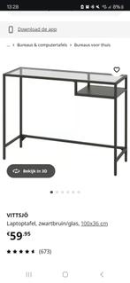 Laptoptafel vittsjo IKEA, Huis en Inrichting, Bureaus, Ophalen, Zo goed als nieuw, Bureau