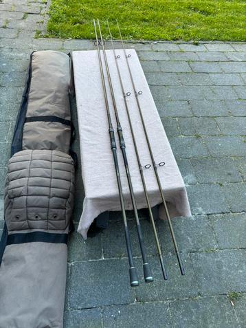 2 x prologic t carp 12ft 2.75lbs hengels incl foudraal beschikbaar voor biedingen