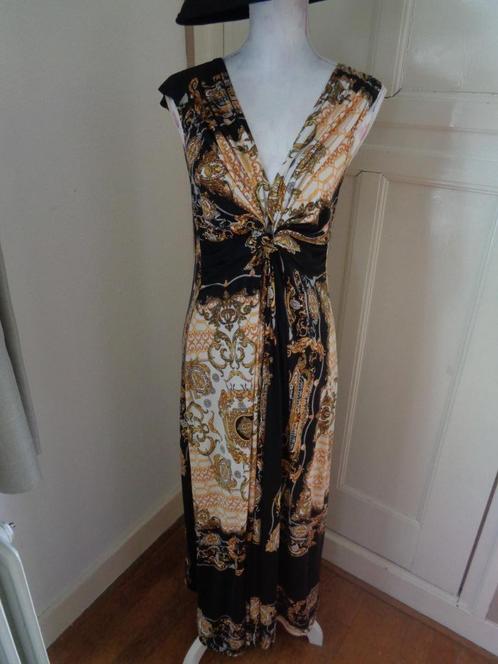 ANNA SCOTT maxi jurk: mt 38, Kleding | Dames, Jurken, Zo goed als nieuw, Maat 38/40 (M), Geel, Onder de knie, Ophalen of Verzenden
