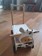 Houten Loopwagen Koe - I'm Toy, Ophalen of Verzenden, Zo goed als nieuw, Loopvoertuig
