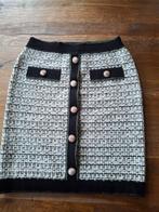 Winter Rok met Knopen, Maat 38/40 (M), Fracomina, Zwart, Nieuw