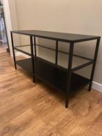 TV-meubel, zwart, IKEA VITTSJO, Huis en Inrichting, Tafels | Sidetables, Ophalen, 100 tot 150 cm, Zo goed als nieuw, 25 tot 50 cm