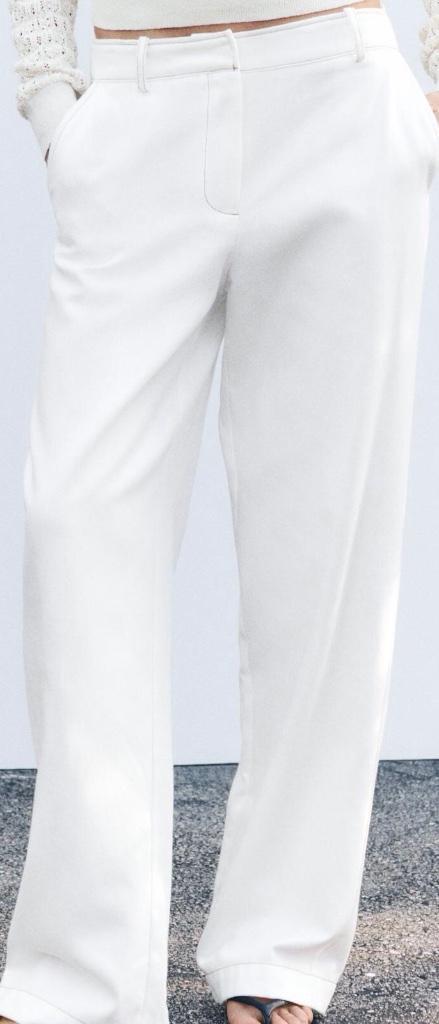 Zara witte  dunne jeans met dierenprint riem nieuw XS, Kleding | Dames, Broeken en Pantalons, Nieuw, Maat 34 (XS) of kleiner, Wit