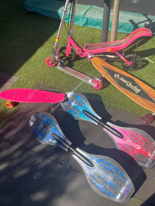Buitenspeelgoed waveboard, step,, Sport en Fitness, Skateboarden, Gebruikt, Waveboard, Longboard, Ophalen