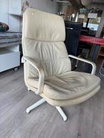 Artifort leren draaistoel, Ophalen, Gebruikt, 50 tot 75 cm, Leer