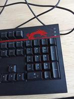 GSI GK-701 Gaming toetsenbord, Computers en Software, Toetsenborden, MSI, Gaming toetsenbord, Ophalen of Verzenden, Zo goed als nieuw