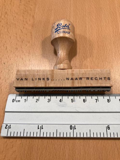 Posthumus stempel met handvat Van links…naar rechts, Hobby en Vrije tijd, Stempelen, Zo goed als nieuw, Ophalen of Verzenden