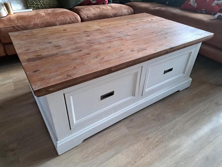 Salontafel van Bommel met lades, Huis en Inrichting, Tafels | Salontafels, Gebruikt, Minder dan 50 cm, 50 tot 100 cm, 100 tot 150 cm