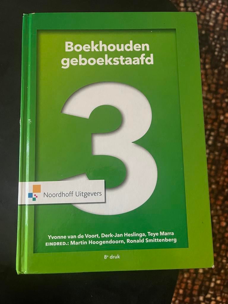 Boekhouden geboekstaafd 3 - 8e druk, Ophalen of Verzenden, Beta, Zo goed als nieuw, MBO
