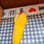 Grappige banaan knuffel met rode pet, Ophalen of Verzenden, Nieuw, Kikker