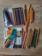 Divers assortiment kleurpotloden, potloden,gum, puntenslijpe, Ophalen of Verzenden, Gebruikt, Potlood of Stift