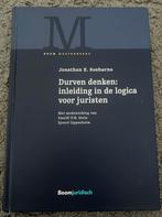 Durven denken: inleiding in de logica voor juristen, Ophalen of Verzenden, Zo goed als nieuw, Jonathan E. Soeharno