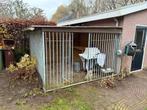 Honden hok, honden kennel, stalen tralies, Ophalen, Gebruikt, 110 cm of meer, 100 cm of meer