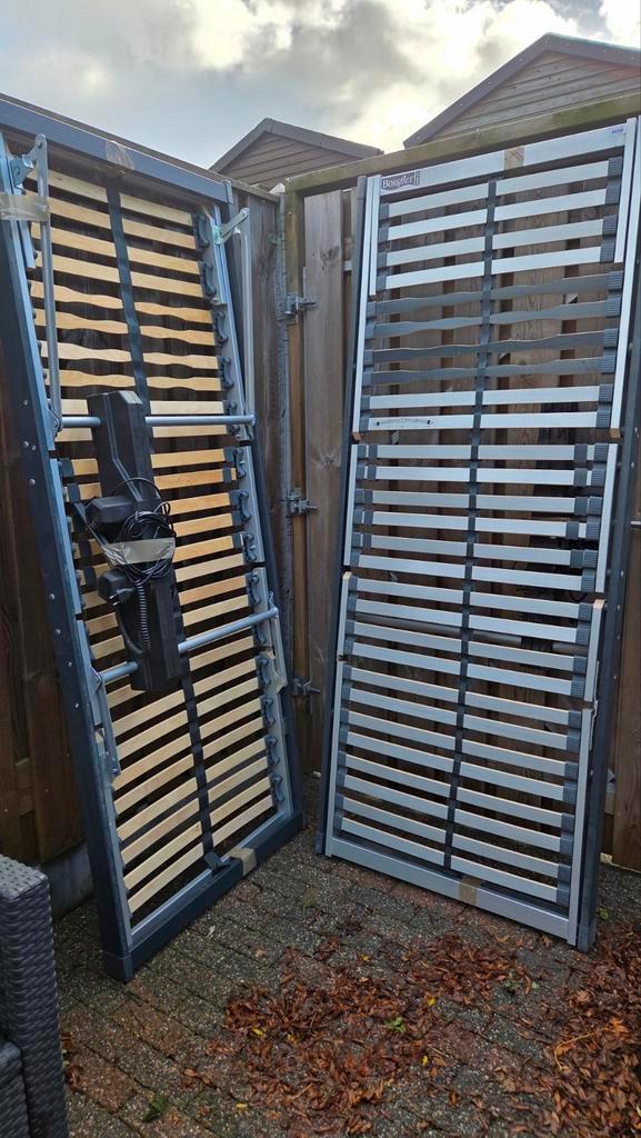 2x Bossflex 440EL Lattenbodem 80x200, Huis en Inrichting, Slaapkamer | Matrassen en Bedbodems, Gebruikt, Bedbodem, 80 cm, 200 cm