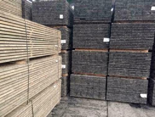 STEIGERPLANKEN OUD GRIJS DIVERSE LENGTES,, Tuin en Terras, Palen, Balken en Planken, Nieuw, Ophalen of Verzenden