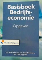Basisboek bedrijfseconomie Opgaven, Ophalen of Verzenden, Zo goed als nieuw, Economie en Marketing