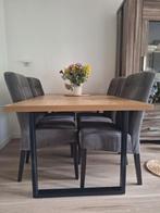 Eettafel, Huis en Inrichting, Tafels | Eettafels, Ophalen, Eikenhout, 50 tot 100 cm, Zo goed als nieuw