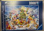Ravensburger Disney Kerst Puzzel - 1000 stukjes, Ophalen of Verzenden, 500 t/m 1500 stukjes, Legpuzzel