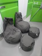 Grijze zitzakken set, Ophalen, Zo goed als nieuw, Grijs, Zitzak