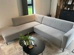 Hoekbank Goossens lichtgrijs; goede staat!!, Huis en Inrichting, Ophalen, Gebruikt, Stof, Modern