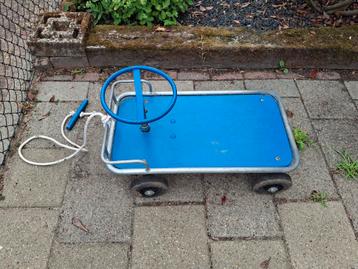 stuurkar skelter  vintage  bolderkar speelgoed jeugd beschikbaar voor biedingen