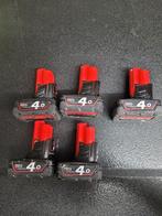 Milwaukee M12 accu's 4.0ah, Ophalen of Verzenden