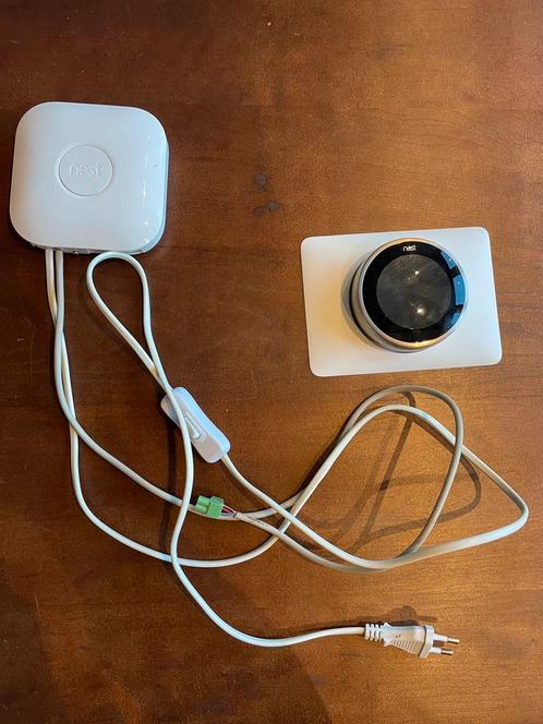 Google Nest Thermostaat Zilver (3e generatie, heatlink), Doe-het-zelf en Verbouw, Thermostaten, Zo goed als nieuw, Ophalen of Verzenden
