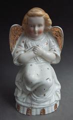 Om 1850 - 1900 Brussels Porselein Boeren Engel Beeld Beeldje, Antiek en Kunst, Antiek | Porselein, Ophalen of Verzenden